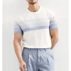 Men's Contrast Stripe Crew Neck T-Shirt