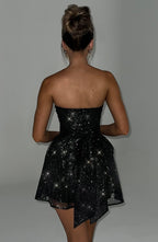 Strapless Gathered Bodice Mini Dress