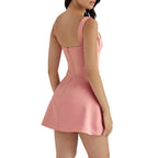 Ivy Spaghetti Strap Satin Party Dress