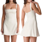 Ivy Spaghetti Strap Satin Party Dress