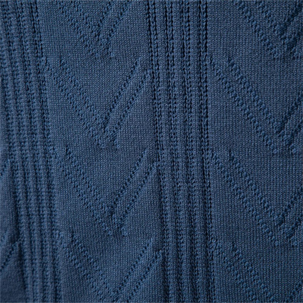 Long Sleeve Henley Polo Shirt
