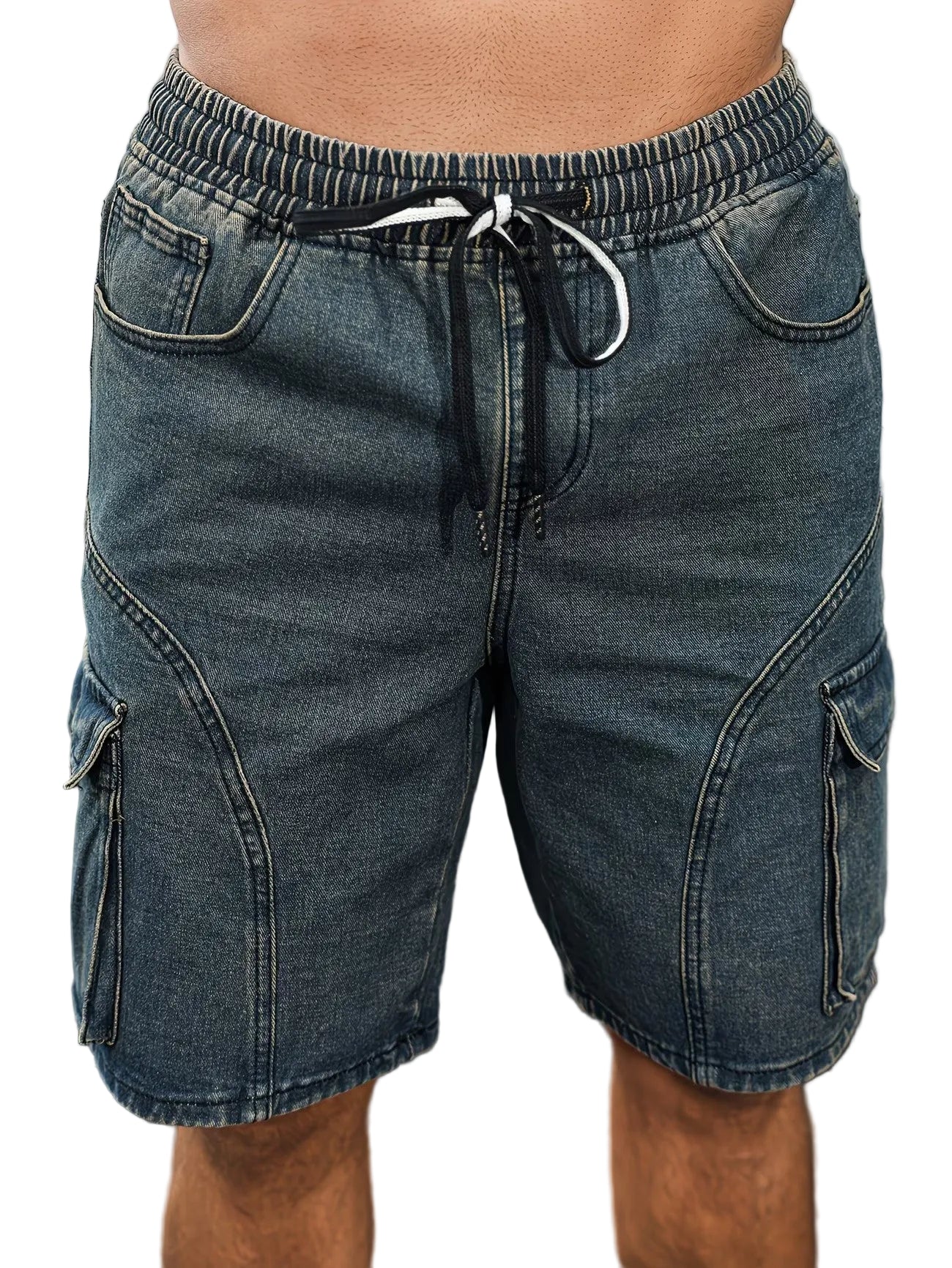 Men’s Cargo Shorts with Drawstring Waist