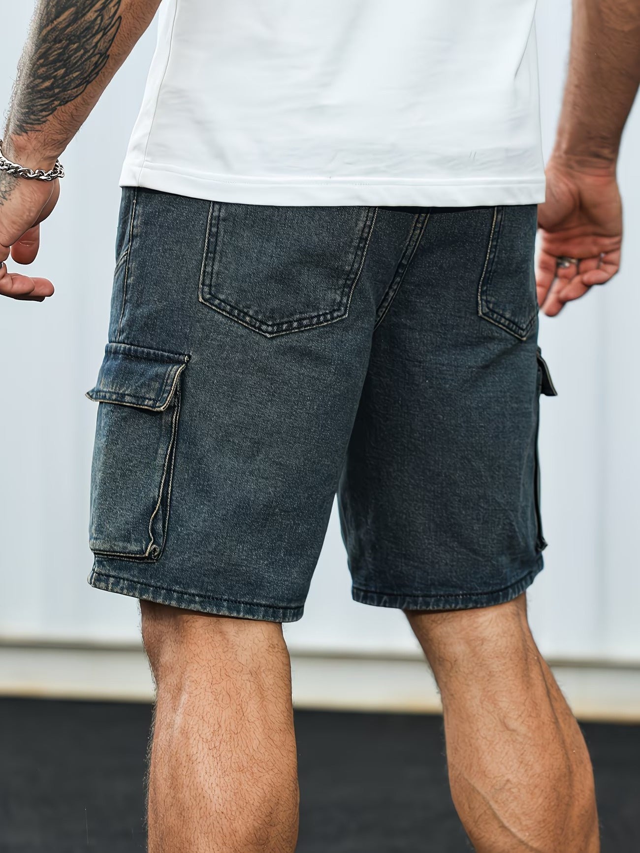 Men’s Cargo Shorts with Drawstring Waist