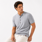 Men's Henley Neck Summer T Shirt