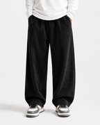 Men's Loose Fit Corduroy Straight Pants in brown — pocket detail