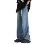 Men’s Straight Wide Denim Jogger Trousers