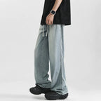 Men’s Straight Wide Denim Jogger Trousers