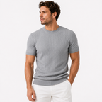 Men's Stretch Knit Crew Neck T-Shirt