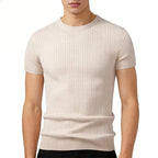 Men's Stretch Knit Crew Neck T-Shirt