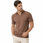 Men's Smooth Texture Short Sleeve Polo