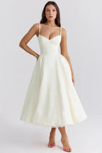 Mesh Layered Slip Maxi Dress