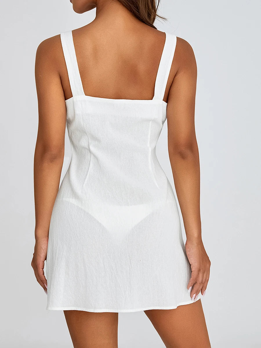 Minimalist Flowy Summer Shirt Dress