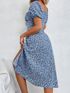 Puff Sleeve Square Neck Sundress