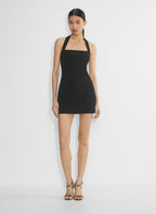 Open Back Halter Bodycon Mini Dress