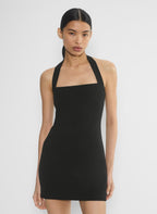 Open Back Halter Bodycon Mini Dress