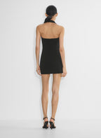 Open Back Halter Bodycon Mini Dress