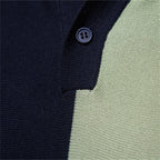 Striped Mesh Breathable Polo Shirt