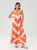 Women’s Flowy Stripe Print Sundress
