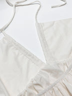 Women’s Halter Backless Maxi Dress White