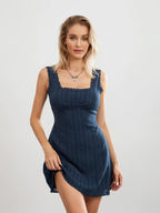 Women's Square Neck Short Sundress