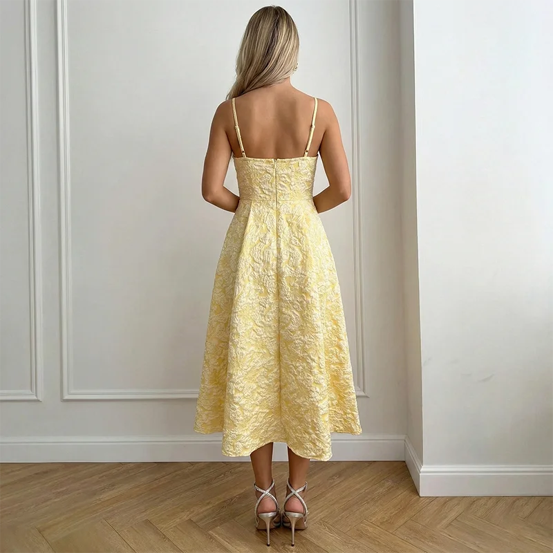 Women’s Textured A Line Long Dress